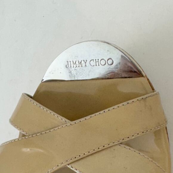 Jimmy Choo Cork Platform Wedge Slip-On Sandals Shoes Brown | IT 41 (US 11) - Picture 10 of 14